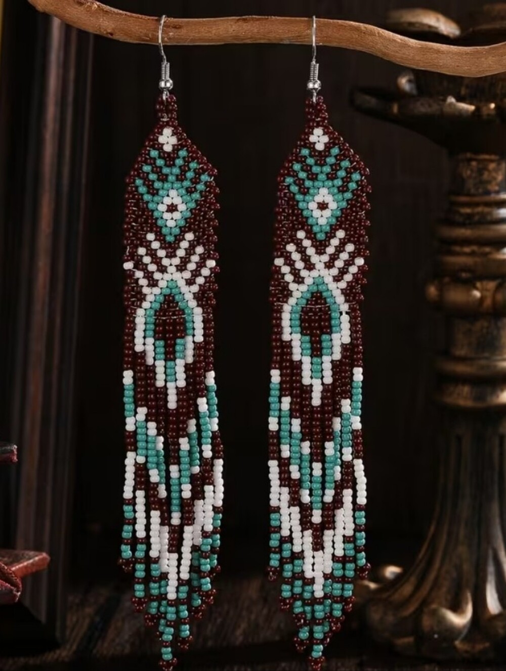 Unique Bohemian Beaded Earrings - New